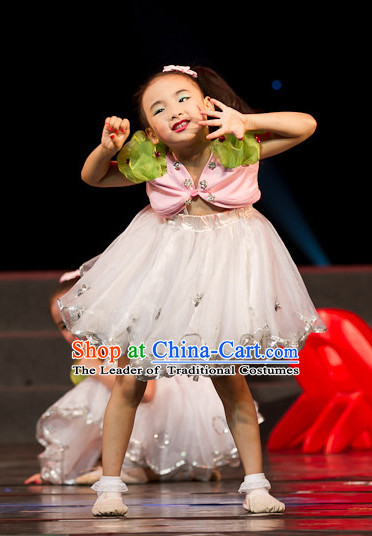 Chinese Folk Festival Group Dance Costumes for Kids