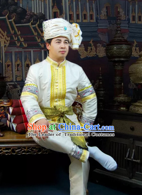 Top Traditional National Thai Costumes Garment Dress Thai Traditional Dress Dresses Wedding Dress Complete Set for Men Boys Youth Kids Adults