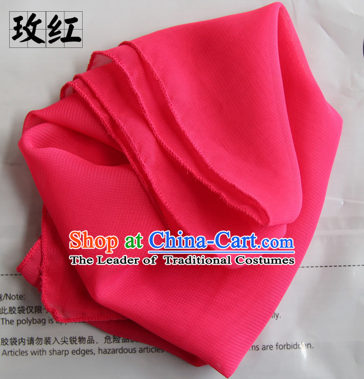 Rhodo Color Chinese Classcial Dancing Props Handkerchief