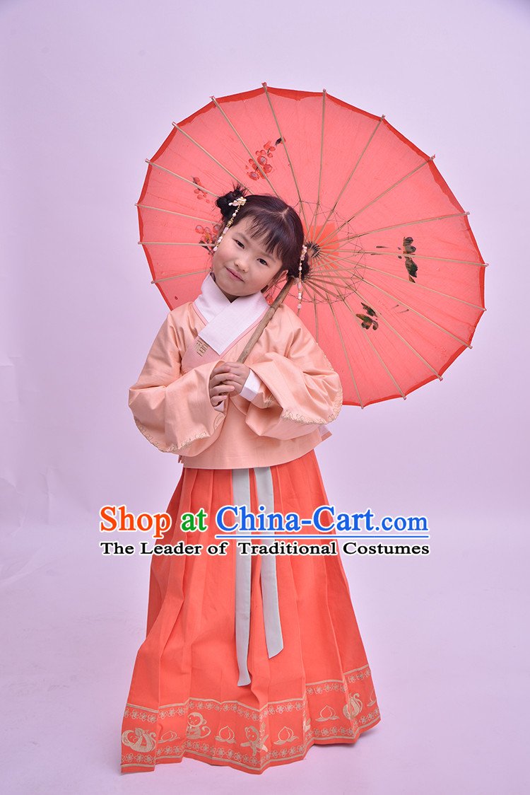 Traditional Hanfu Clothing Dress Buy Male Costume Robe Kimono Dress and Hat Complete Set for Kids Girls