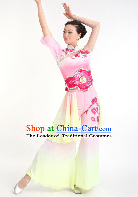 Chinese Competition Stage Classical Dance Costumes Female Dance Costumes Folk Dances Ethnic Dance Fan Dance Dancing Dancewear for Women