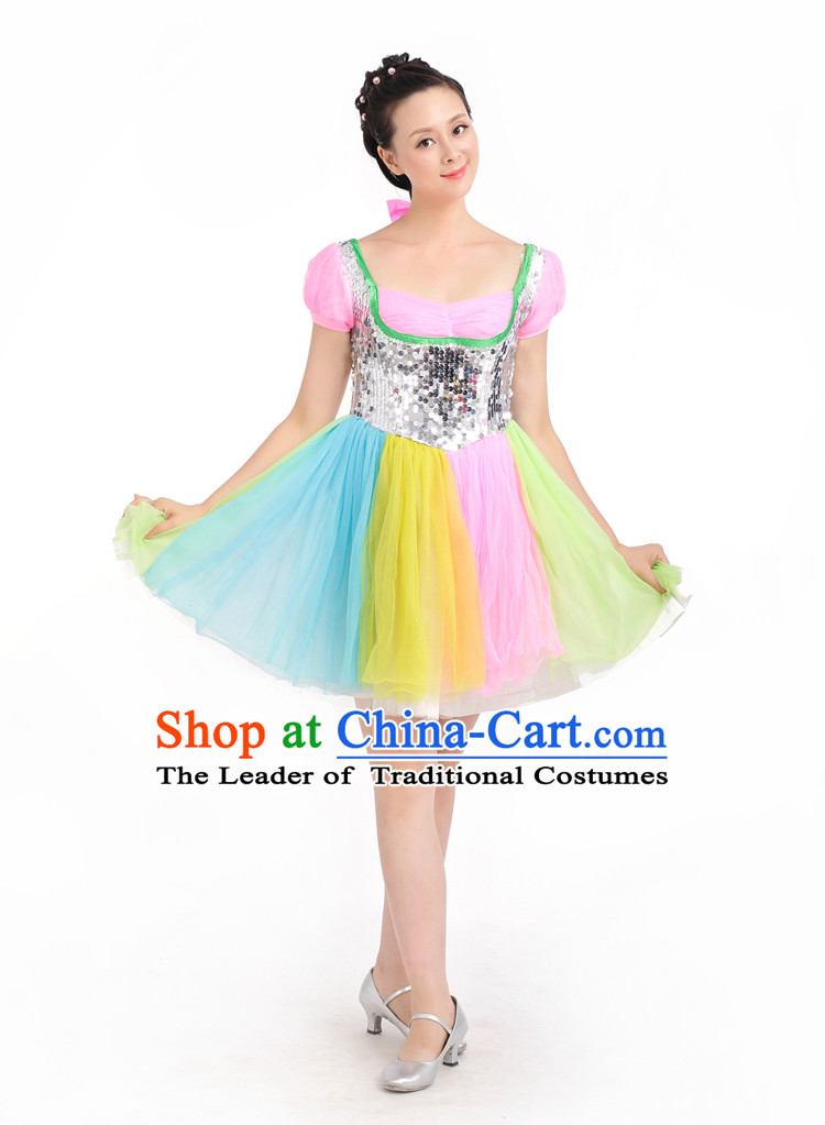 Chinese Competition Stage Dance Costumes Female Dance Costumes Folk Dances Ethnic Dance Fan Dance Dancing Dancewear for Women