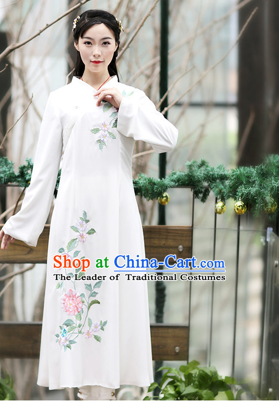 Ancient Chinese Embroidered Hanfu Dress China Traditional Clothing Asian Long Dresses China Clothes Fashion Oriental Outfits for Women