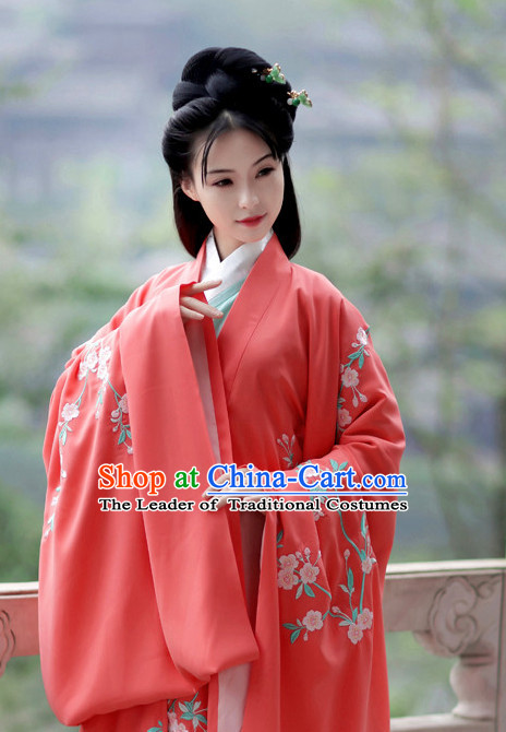 Ancient Chinese Embroidered Hanfu Dress China Traditional Clothing Asian Long Dresses China Clothes Fashion Oriental Outfits for Women