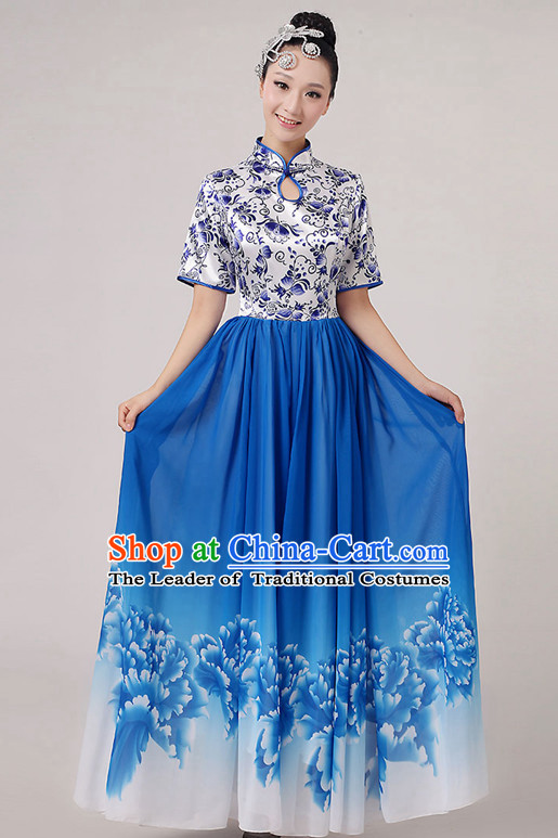 Traditional Chinese Dancewear Costumes Dancer Costumes Girls Dance Lyrical Dance Costume Ballroom Comtemporary Recital Dancewear Costume