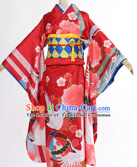 Traditional Japanese Style Kimono Cosplay Dress for Women