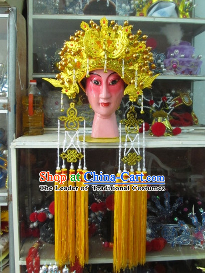 Chinese Headdress Opera Empress Queen Crown for Adults Kids Children Women Girls