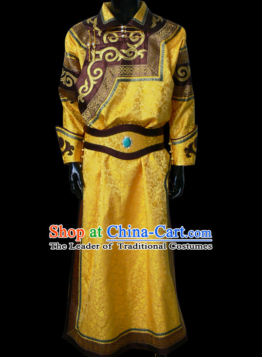 Mongolian People Yuan Dynasty Mongolians Dance Costumes Clothing Clothes Garment Complete Set for Women Girls