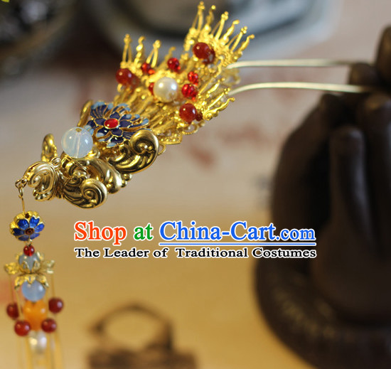 Handmade Classical Asian Chinese Wedding Hair Accessories Fascinators Hair Sticks Hairpins Hair Bows Hair Pieces Bridal Hair Clips