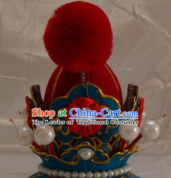 Chinese Beijing Opera Crown Coronet Headpieces Headwear Headdress Hat