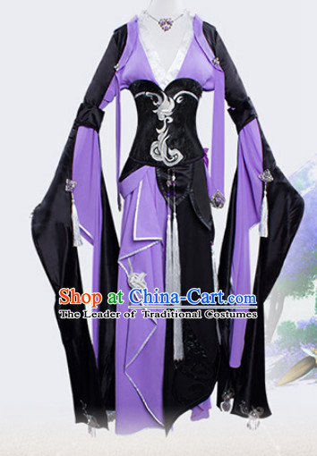 Chinese Cute Cosplay Costumes and Headdress Complete Set for Women