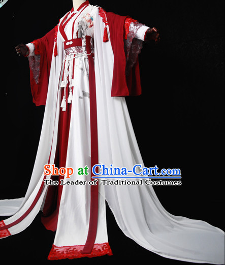 Gorgeous Chinese Fairy Princess Empress Queen Cosplay Costumes Ancient Chinese Clothing Complete Set for Women