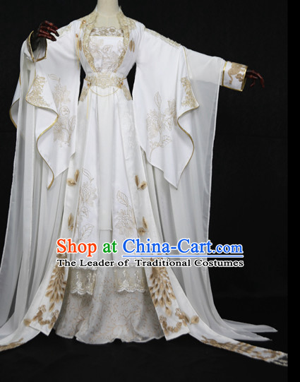 Gorgeous Chinese Fairy Princess Empress Queen Cosplay Costumes Ancient Chinese Clothing Complete Set for Women