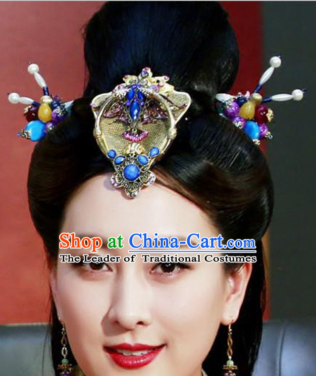 Ancient Chinese Handmade Imperial Headdress Hair Jewelry for Women