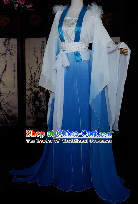 Chinese Traditional Fairy Princess Costumes Complete Set for Girls Women