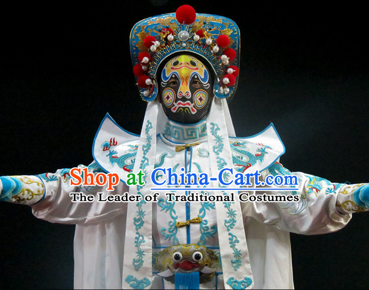 Chinese Bian Lian Mask Change Changing Costumes Helmet Masks Complete Set for Men