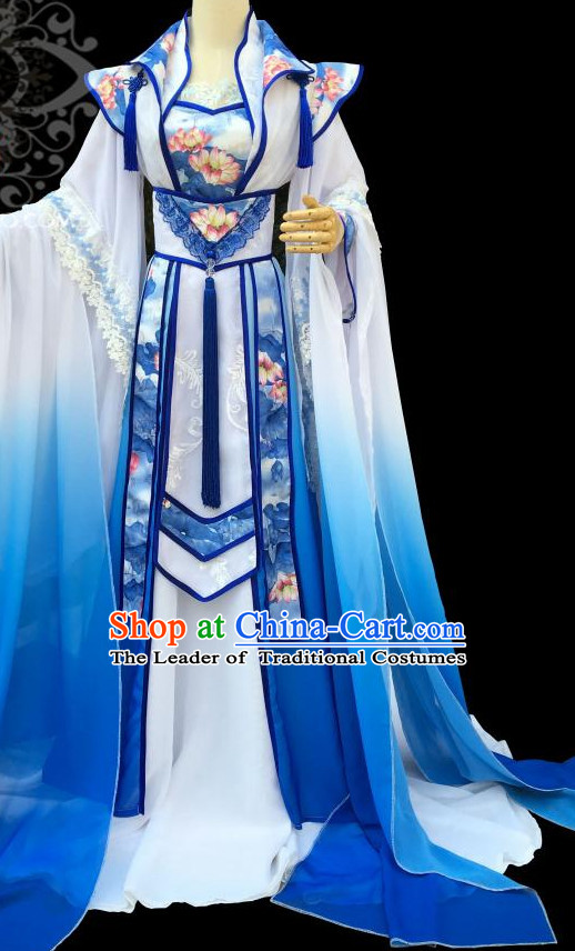 Gorgeous Chinese Fairy Princess Empress Queen Cosplay Costumes Ancient Chinese Clothing Complete Set for Women