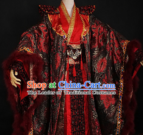 Gorgeous Chinese Emperor Prince Costumes Ancient Chinese Clothing Complete Set for Men