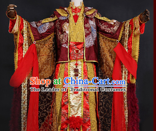 Gorgeous Chinese Emperor Prince Costumes Ancient Chinese Clothing Complete Set for Men