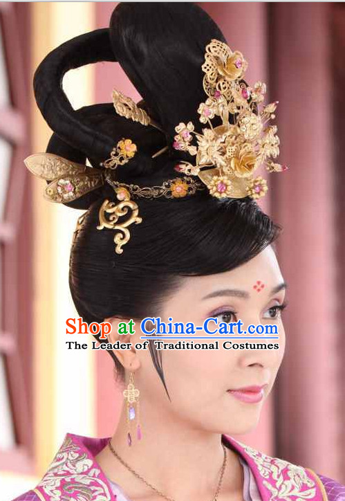 Traditional Ancient Chinese Style Imperial Palace Royal Headpieces Hair Jewelry for Women and Girls