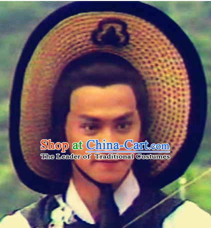 Chinese Traditional Style Black Wigs for Men