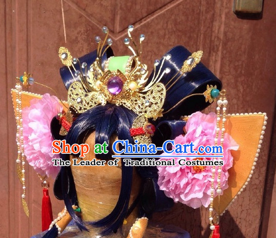 Ancient Chinese Imperial Royal Princess Hair Jewelry Headdress Hairpieces Hair Accessories