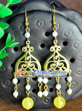 Handmade Chinese Traditional Ancient Imperial Empress Earrings