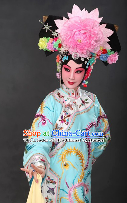 Top Chinese Traditional Opera Empress Costumes and Headpieces Complete Set for Women or Girls