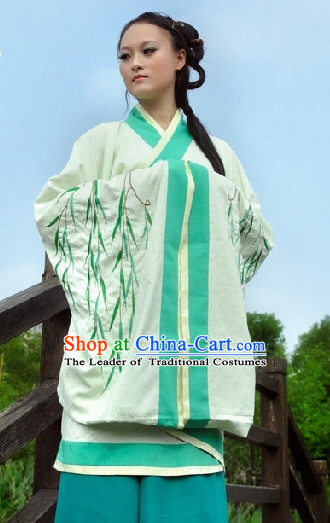 Ancient Chinese Clothing Dress Garment and Hair Accessories Complete Set for Women