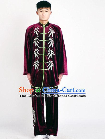 Chinese Classical Style Martial Arts Summer Wear Kung Fu Embroidered Uniforms for Men Women Children