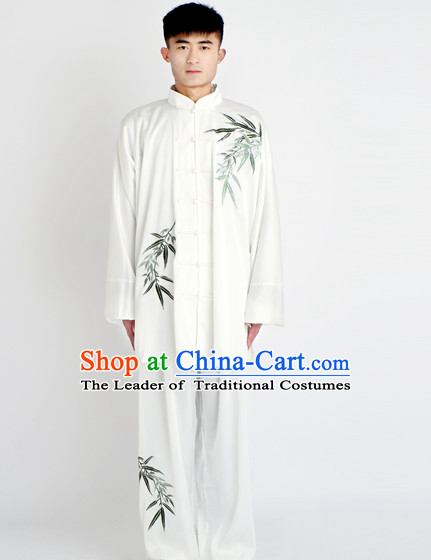 Chinese Traditional Style Martial Arts Summer Wear Kung Fu Embroidered Uniforms for Men Women Children