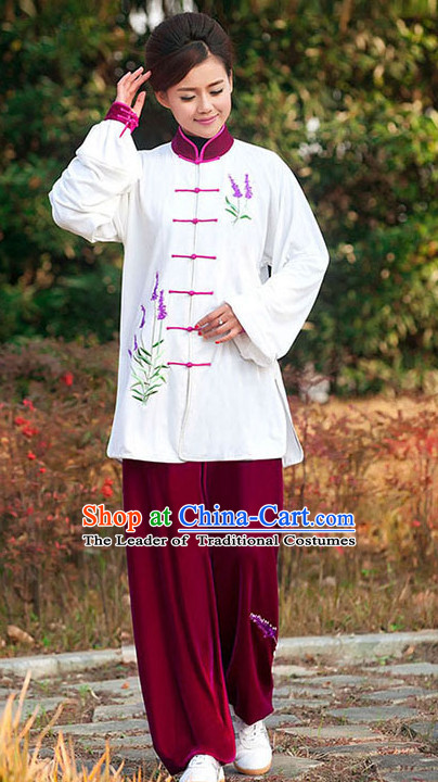 Tai Chi Pants Tai Chi Suit Apparel Suits Attire Robe Kung Fu Costume Chinese Kungfu Jacket Wear Dress Uniform Clothing Taijiquan Shaolin Chi Gong Taichi Suits