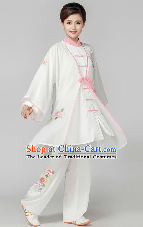 Top Tai Chi Pants Tai Chi Suit Apparel Suits Attire Robe Kung Fu Costume Chinese Kungfu Jacket Wear Dress Uniform Clothing Taijiquan Shaolin Chi Gong Taichi Suits