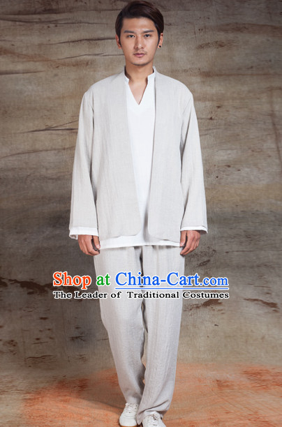 Top Tai Chi Uniforms Pants Tai Chi Suit Apparel Suits Attire Robe Kung Fu Costume Chinese Kungfu Jacket Wear Dress Uniform Clothing Taijiquan Shaolin Chi Gong Taichi Suits for Men Women Kids