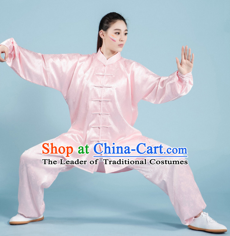 Top Tai Chi Uniforms Pants Tai Chi Suit Apparel Suits Attire Robe Kung Fu Costume Chinese Kungfu Jacket Wear Dress Uniform Clothing Taijiquan Shaolin Chi Gong Taichi Suits for Men Women Kids