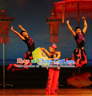 Chinese Stage Classical Dancing Dancewear Costumes Dancer Costumes Dance Costumes Chinese Dance Clothes Traditional Chinese Clothes Complete Set for Women Kids