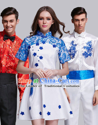 Chinese Traditional Stage Dancewear Costumes Dancer Costumes Dance Costumes Clothes Complete Set for Women Children