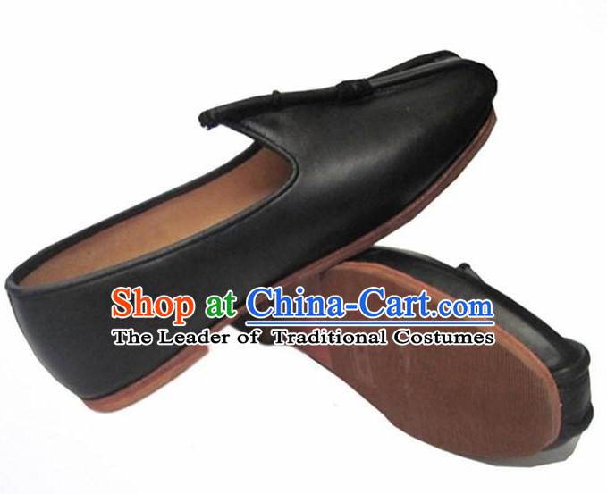 Top Chinese Classic Traditional Leather Kungfu Master Tai Chi Shoes Kung Fu Shoes Martial Arts Shoes for Women