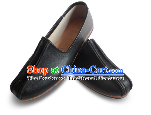 Top Chinese Classic Traditional Kungfu Master Tai Chi Shoes Kung Fu Shoes Martial Arts Leather Shoes