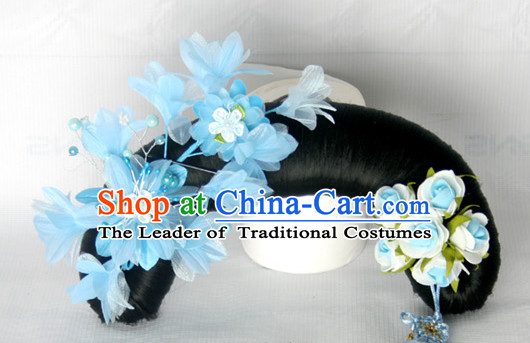 Chinese Qing Dynasty Classical Manchu Hair Jewelry Headwear Headdress Headpieces