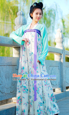 Top Chinese Tang Dynasty Beauty Princess Hanfu Clothing Chinese Hanfu Costume Hanfu Dress Ancient Chinese Costumes Complete Set for Women Girls Children