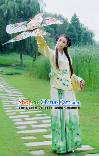 Top Chinese Ming Dynasty Beauty Hanfu Clothing Chinese Hanfu Costume Hanfu Dress Ancient Chinese Costumes and Hat Complete Set for Women Girls Children