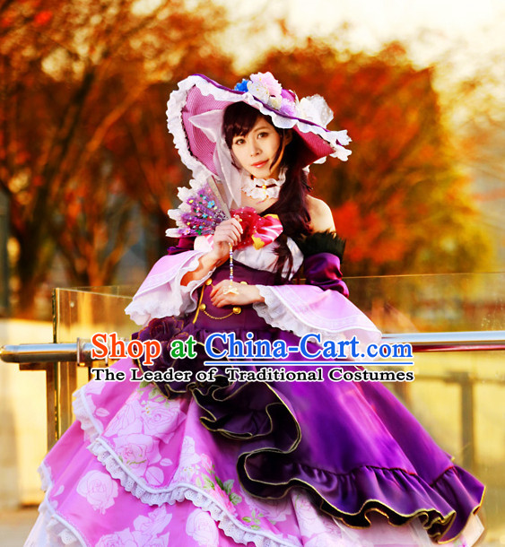 Custom Made Lovelive Cosplay Costumes and Headwear Complete Set for Women or Girls