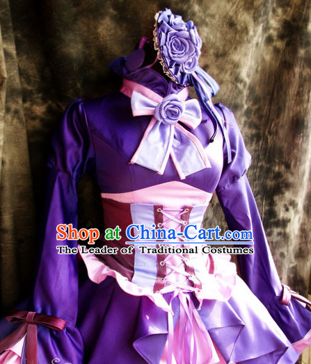 Custom Made Reborn Cosplay Costumes and Headwear Complete Set for Women or Girls