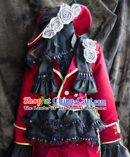 Custom Made Vocaloid Cosplay Costumes and Headwear Complete Set for Women or Girls