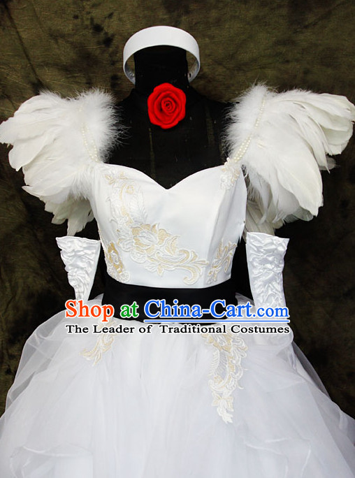 Custom Made Vocaloid Cosplay Costumes and Headwear Complete Set for Women or Girls