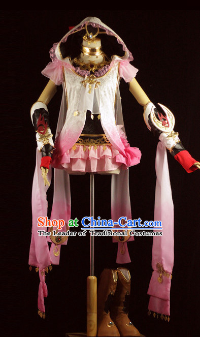 Made to Order Princess Cosplay Costumes and Headdress Complete Set for Women