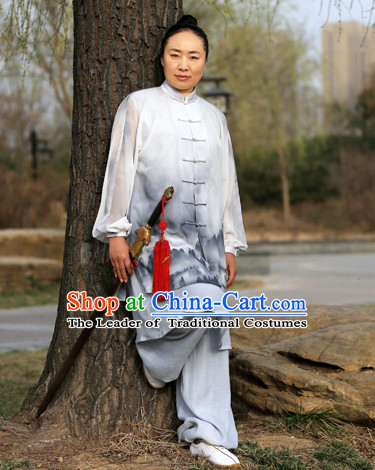 Chinese Traditional Competition Championship Tai Chi Taiji Master Suits Uniforms