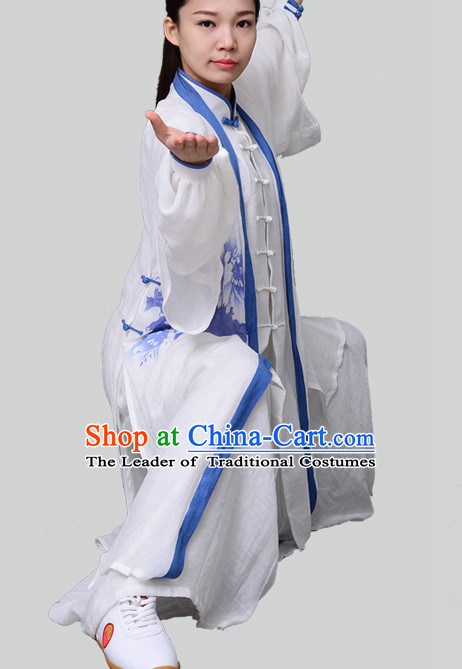 Top Chinese Traditional Competition Championship Tai Chi Taiji Teacher Clothes Suits Uniforms