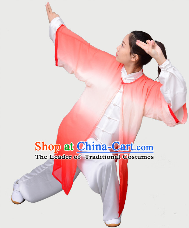 Top Chinese Traditional Competition Championship Tai Chi Taiji Clothing Three Pieces Suits Uniforms